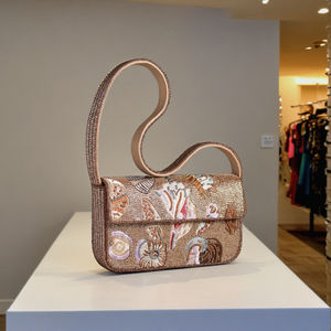 Nuevo Bolso de Hombro con Cuentas Hecho a Mano, Diseño de Lazo Rojo, Elegante y de Lujo, Ecológico, para Eventos Nocturnos, Casuales, Festivales, Bodas, 2025 - Product Image 2