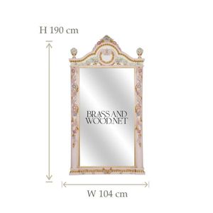 Espejo de Pared con Marco Pintado a Mano Clásico de Lujo - Product Image 2