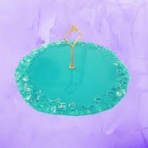 3-Tier Round Resin Cake Stand Serving Tray Multi-Color Coaster <b>Dessert</b> Plate Commercial Use Food Serving Plate <b>Tool</b> - Product Image 2