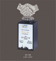 Trofeo Deportivo de Cristal Personalizado al por Mayor, Trofeo Promocional de Cristal Impreso, Grabado Láser de Alta Calidad