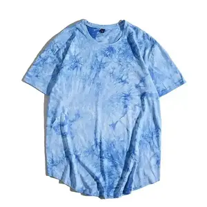 T-shirt personnalisé pour hommes délavé à l'acide T-shirts Slim de qualité supérieure/T-shirt de qualité supérieure pour hommes en couleurs unies vêtements décontractés