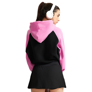 Sweat-shirt pour femmes en gros personnalisé |   Sweat à capuche épais de haute qualité 365g, couleur automne/hiver, épaules tombantes - Product Image 3