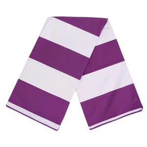 Cá nhân cát miễn phí thấm tùy chỉnh màu đỏ và trắng sọc bãi biển Khăn - Product Image 4