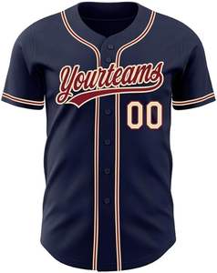 Jersey de béisbol en blanco barato al por mayor jersey de softball bordado personalizado transpirable - Product Image 2