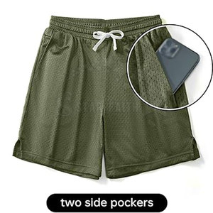 Pantalones Cortos Deportivos Casuales para Hombre, Cómodos, Ecológicos, Transpirables, de Malla, Corte Relajado, Tela Suave - Product Image 4