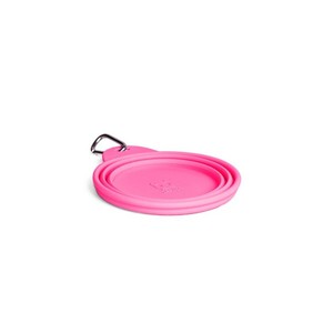 Tazón Portátil Rosa de Silicona, Plegable y Hermético para Viajes, Ideal para Acampar con Hámsters, Pollos, Reptiles, Animales y Aves - Product Image 3