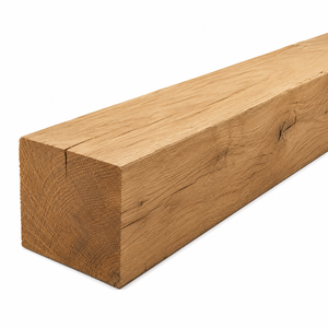 Poutre en bois massif de chêne blanc, profil en bois lamellé, grain naturel, planche de structure en bois pour l'intérieur - Product Image 5
