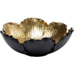 Nouveauté Bol de service rond en aluminium noir et or pour la maison, les hôtels, les tables de mariage, les bols de service pour aliments - Product Image 1