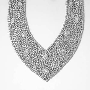 Collar de Diamantes de Malla Cultivados en Laboratorio de 150 Quilates, Oro Blanco de 14 Quilates, Joyería Fina de Lujo, Collar Elegante, Regalo para Ella, Aniversario, Cumpleaños - Product Image 4