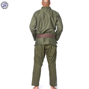 Uniforme de Karate de Tela de Algodón de Último Diseño OEM, Alta Calidad, Precio Económico, Mangas Completas, Color Personalizado, Logotipo Frontal para Adultos - Product Image 3