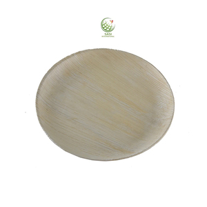 Assiette à dîner biodégradable Vaisselle en feuille de palmier Assiettes jetables en feuille de palmier au prix de gros - Product Image 1