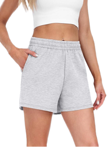 Shorts décontractés pour femmes 2026 en polyester respirant à taille haute, couleur unie, vente en gros - Product Image 5