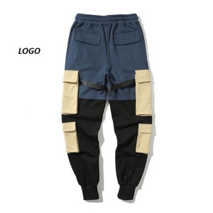 Pantalon de survêtement en toile léger personnalisé pour hommes respirant anti-rides Joggers anti-étirement décontracté Cargo randonnée en plein air haute haute - Product Image 1