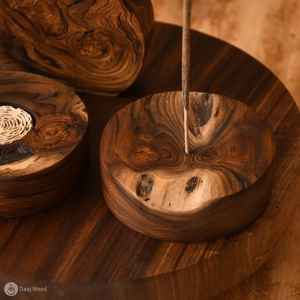 Soporte eléctrico Bakhoor de madera hecho a mano con precisión con quemador árabe para uso religioso, difusor de incienso y aromaterapia - Product Image 1