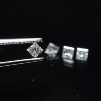 Pierre précieuse naturelle de forme carrée de diamant de couleur de H pour la fabrication de bijoux diamant de qualité SI de pierre précieuse