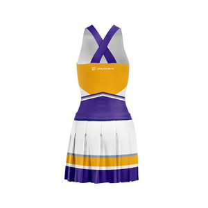 ชุดเชียร์ทีมชุดฝึกแบบสั่งทำชุดเชียร์ลีดเดอร์แบบซับลิเมชันชุดเชียร์ลีดเดอร์กางเกงขาสั้นชุดซ้อมเชียร์สำหรับฝึกซ้อมชุดเชียร์ลีดเดอร์ - Product Image 3