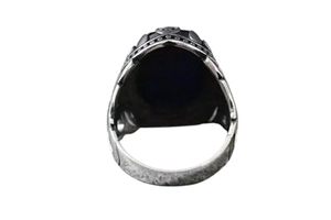 ขายส่งผู้ชายแหวนพลอยแซฟไฟร์สีฟ้าธรรมชาติ September birthstone วันเกิดทำด้วยมือเครื่องประดับ925แหวนเงินสเตอร์ลิง - Product Image 4