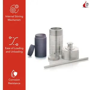 Reactor de Autoclave Hidrotermal TECHINSTRO con Revestimiento de PPL, Temperatura Máxima de 280 °C y Capacidad de 0.1 L - Product Image 3