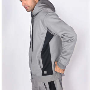 Nuevo Conjunto Deportivo de 2 Piezas para Hombre con Cremallera, Estilo Casual, 100% Algodón Transpirable, Talla Grande XL, Logotipo Personalizado - Product Image 4