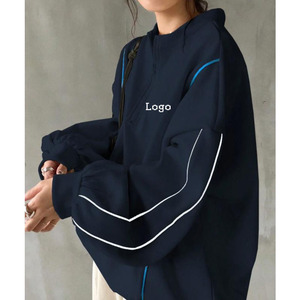 เสื้อพูลโอเวอร์ผู้หญิงทรงหลวมแบบซิป ¼  สำหรับฤดูหนาว  ลายพิมพ์โลโก้ด้วยความร้อน  แฟชั่นใหม่  แบบสั่งทำได้ - Product Image 4