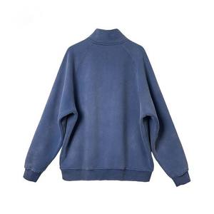 Sudaderas Azules de Invierno para Hombre al por Mayor, Estilo Nuevo Lavado Ácido de Pakistán, 380GSM, 100% Algodón, Secado Rápido, Transpirable, Bordado Personalizado - Product Image 4