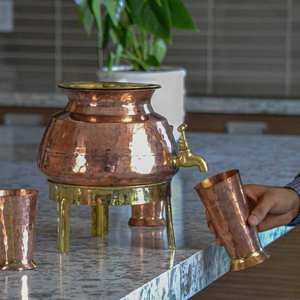 Dispensador de agua de cobre con diseño martillado e impreso a la venta Fabricantes y exportadores de dispensador de agua de cobre - Product Image 2