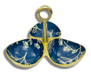 Tazón decorativo de aluminio y Metal de Venta caliente Meena terminado Hogar y boda Tazón DE SERVICIO DE MODA - Product Image 3