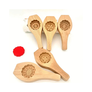 Mejor oferta 2024 molde de pastel de Luna tallado de madera tradicional molde bancario de madera Natural para hacer decoración de pasteles herramienta de pastel - Product Image 5