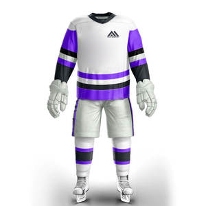 Uniforme d'équipe de hockey sur glace de haute qualité uniforme de hockey sur glace de couleur personnalisée 100% polyester pour la vente en ligne - Product Image 1