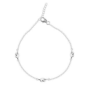Compre Tobilleras/Payals de Plata 925 100% Auténtica para Mujeres y Niñas, Chapadas en Oro de 14K con una Bonita Piedra Principal de Diamante y Material de Primera Calidad - Product Image 1