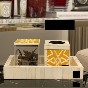 Indore-Quemador de incienso Bakhoor, bandeja con incrustaciones de perla Madre, caja acrílica, quemador de hueso, mabkara, nueva colección - Product Image 2