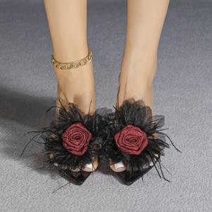 Zapatos de Tacón Alto Stiletto para Mujer, Sandalias Brillantes para Fiesta, Zapatos de Vestir para Boda, Zapatos de Tacón de Moda para Mujer - Product Image 3