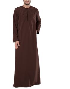 Túnica Musulmana en Oferta, Thobe Islámico para Hombre Árabe, Ropa Islámica Masculina, Ropa Musulmana para Hombre Más Vendida, Túnica de Color Sólido - Product Image 2