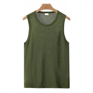 Gran Venta de camisetas sin mangas de talla grande para mujer, camiseta sin mangas básica de Color sólido personalizada - Product Image 4