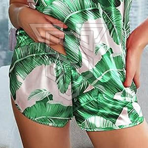 ชุดนอนผู้หญิงไซส์ XL ผ้าฝ้ายคุณภาพสูง 100% พิมพ์ลายโลโก้เฉพาะ ปักลายด้วยเครื่องจักร ลายเรียบ ชุดฤดูร้อน 2 ชิ้น ส่งตรง - Product Image 6