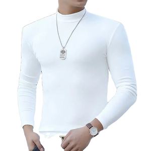 Chemise thermique pour homme à col montant et manches longues, grande taille, pour l'automne et l'hiver, élégante et tendance, pour porter en superposition - Product Image 2