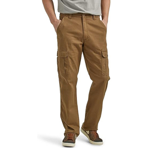 Pantalones holgados de gran tamaño de alta calidad personalizados para hombre, ropa de trabajo de lona de algodón, pantalones Cargo, pantalones con logotipo impreso al por mayor - Product Image 1