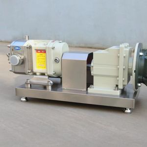 ステンレス製サニタリーローブポンプ 食品グレード飲料ポンプ バッグ用 チーズ チョコレート 肉 化学薬品 シャンプー 高流量 手動式 - Product Image 5