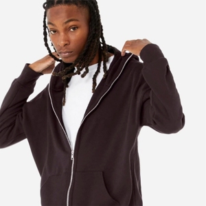 Sudaderas con capucha de felpa francesa con cremallera completa informal para hombre con estampado bordado popular personalizado nuevo diseño sobre la cara para la temporada de invierno - Product Image 4