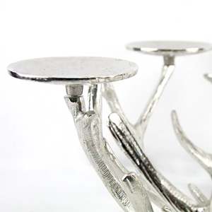 Linterna de vela de metal hecha a mano con acabado de plata de níquel, portavelas de Decoración de mesa de boda para el hogar de lujo - Product Image 2