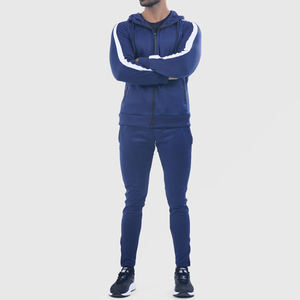 Ensemble de survêtement pour homme, coupe ajustée, léger, respirant, confortable, idéal pour toutes les saisons, veste et pantalon personnalisés, meilleur fournisseur. - Product Image 1