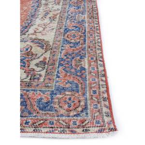 Tapis en laine noué à la main de grande taille, motif médaillon rouge et orange, pour salon, couloir rectangulaire - Pae-2289 - Product Image 4