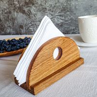 El Yapımı Ahşap Peçetelik Craft Valley, Mutfaklar, Kafeler, Ev Dekorasyonu İçin Lüks Modern Tasarımla Masanın Görünümünü Yükseltiyor