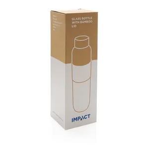 Sustainable Impact Glass Bamboo Bottle Eco-Friendly <b>Drinkware</b> for Merchandising - Product Image 6