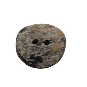 Fashionable <b>Polished</b> Round Buffalo Horn <b>Shirt</b> Button Blanks Eco-Friendly Antique Imitation Art Collectible Garment Skin Buttons - Product Image 1