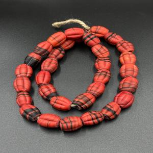 ลูกปัดแก้วทรงรีทำมือหลากสีเป็นเอกลักษณ์สไตล์การค้าของเวนิสแบบวินเทจ - Product Image 2