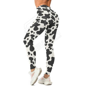 Transpirable Compresión Sublimación Mujeres Yoga Pantalones Cintura alta Push up Sólido Yoga Leggings - Product Image 6