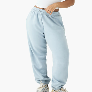 New Arrived 2025 100% Cotton <b>Women's</b> Sweatpants Custom Screen Printed Logo Oversized Streetwear Boxy Fit Sweatpants <b>For</b> <b>Women's</b> - Product Image 5