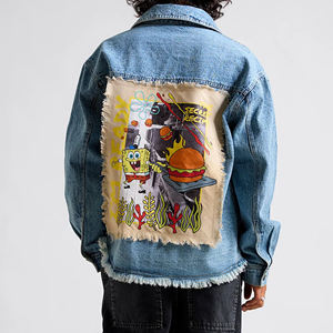 2025 New Fashion Design High Quality <b>Men</b> <b>Denim</b> <b>Jacket</b> Wholesale Price Custom Made <b>Denim</b> <b>Men's</b> <b>Jackets</b> - Product Image 4