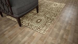 Tapis en laine noué à la main de style indien moderne 8x10 pieds, antidérapant, résistant aux taches, haute qualité, pour salon, bureau, prière - Product Image 2